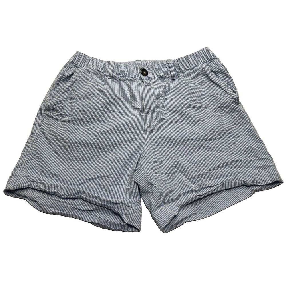 Men's Chubbies The Bushwoods Seersucker Originals Shorts 5.5" Size Large Blue